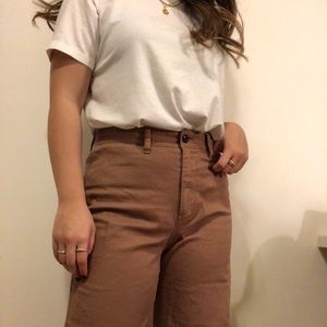 GAP Spice Brown Wide-Let Chino Pant